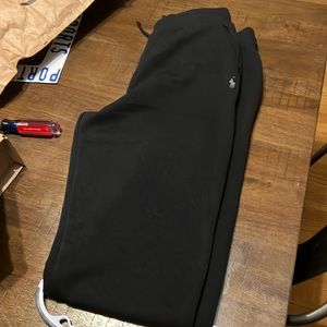Black polo relaxed sport joggers
